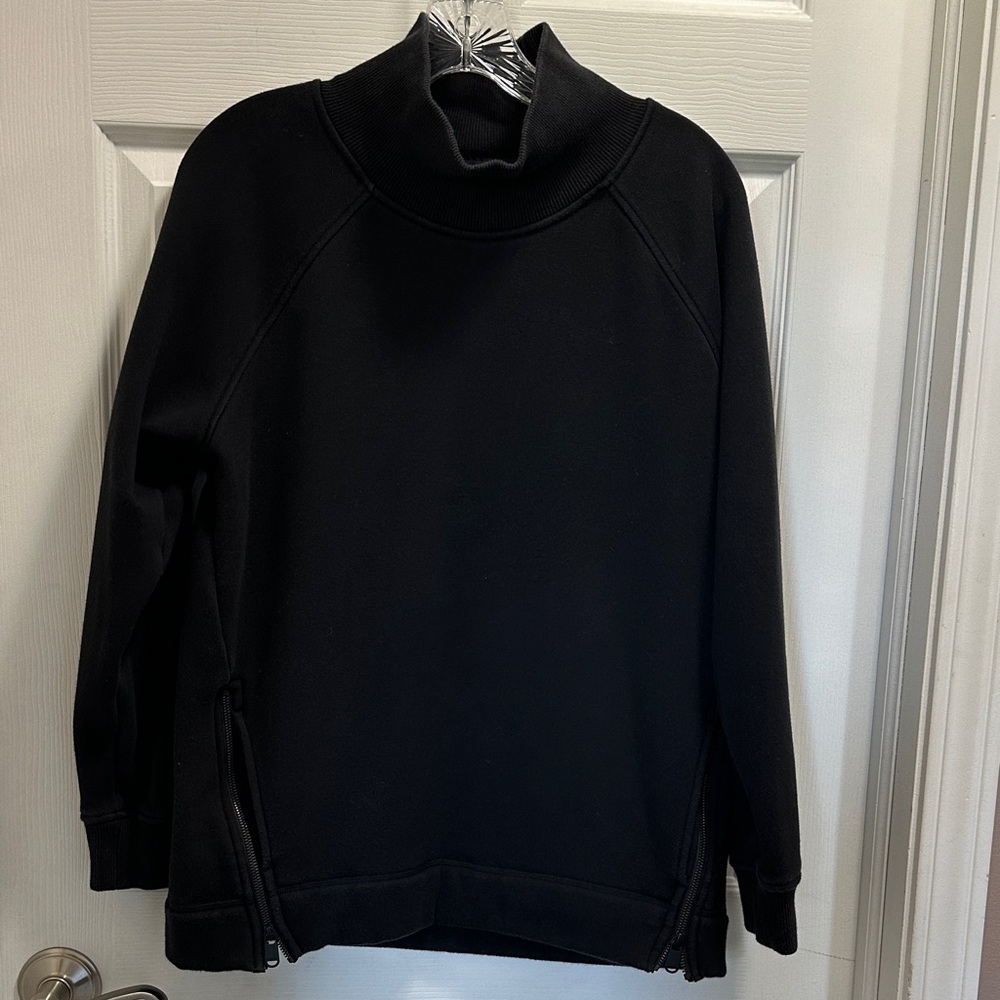 Athleta Forever Fleece Side Zipper Sweatshirt